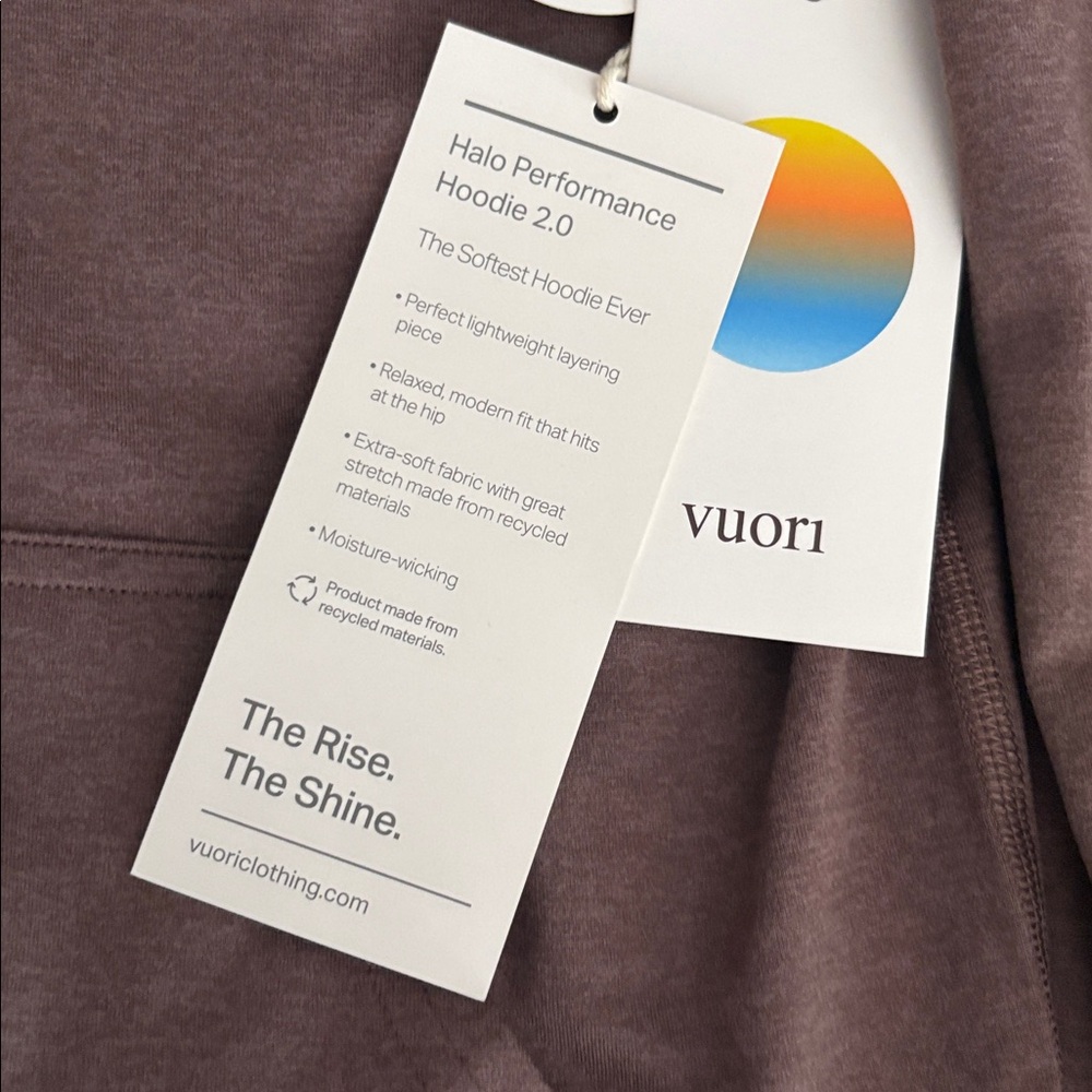 NWT Vuori Halo Performance Hoodie 2.0 - Picture 9 of 10